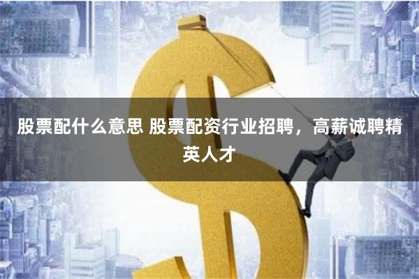 股票配什么意思 股票配资行业招聘，高薪诚聘精英人才