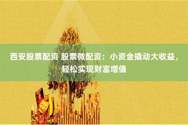 西安股票配资 股票微配资：小资金撬动大收益，轻松实现财富增值